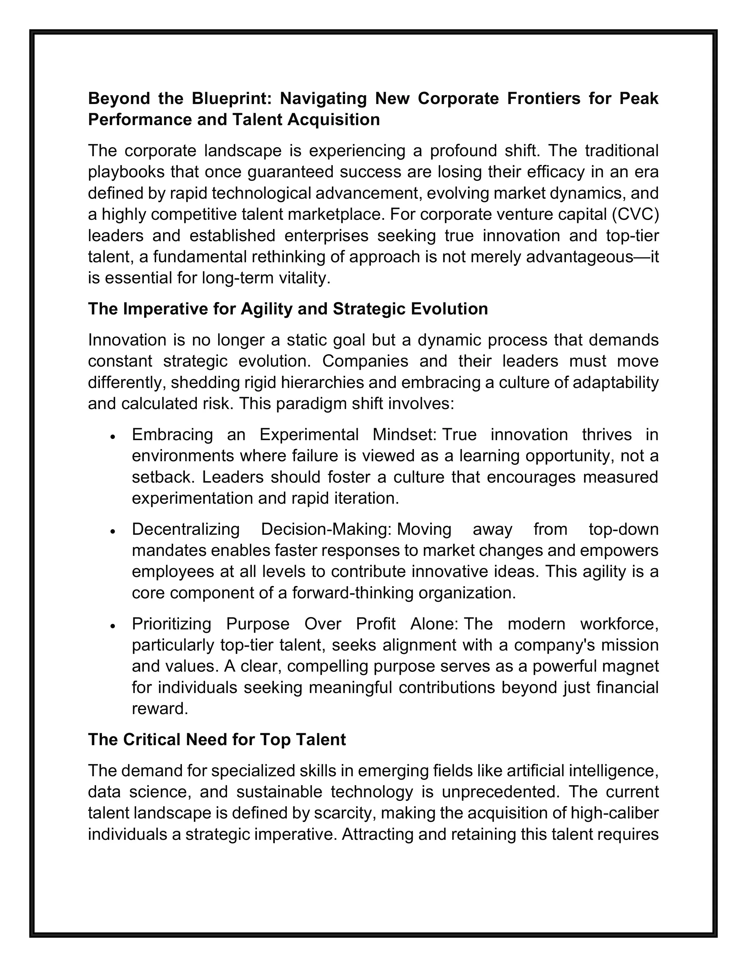 Blueprint Innovation Talent Report